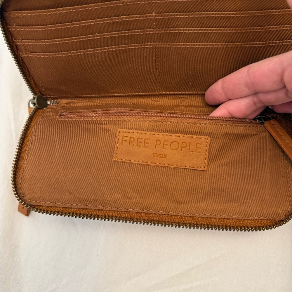 Free People Vegan Leather Zip Wristlet Wallet - Picture 4 of 8